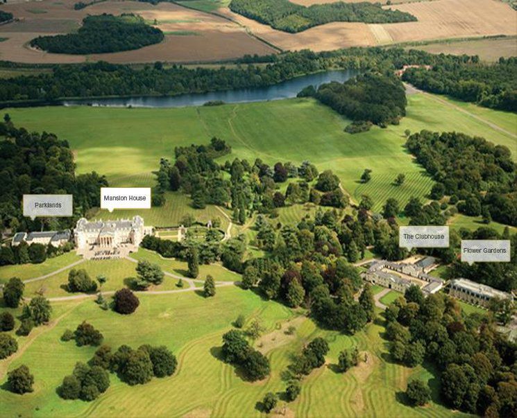 Luton Hoo Hotel, Golf And Spa Εξωτερικό φωτογραφία Aerial view of the estate